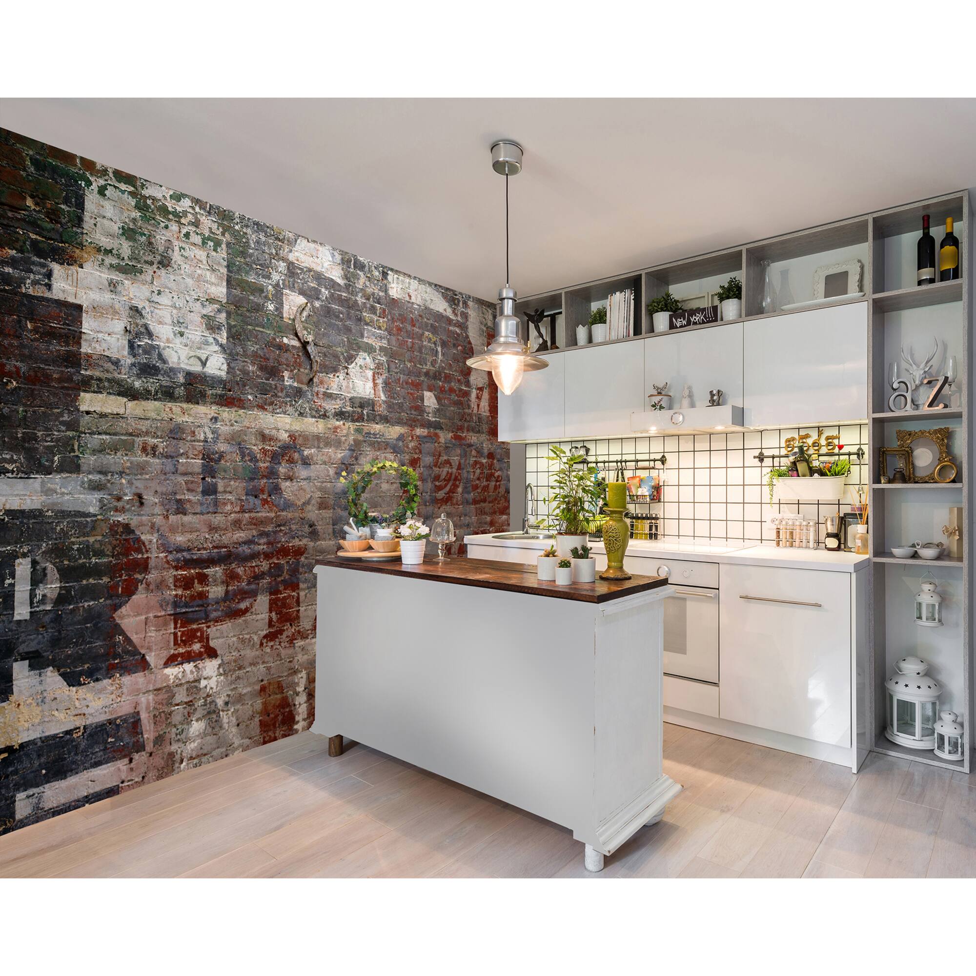 Wall Rogues Warehouse Brick Wall Mural
